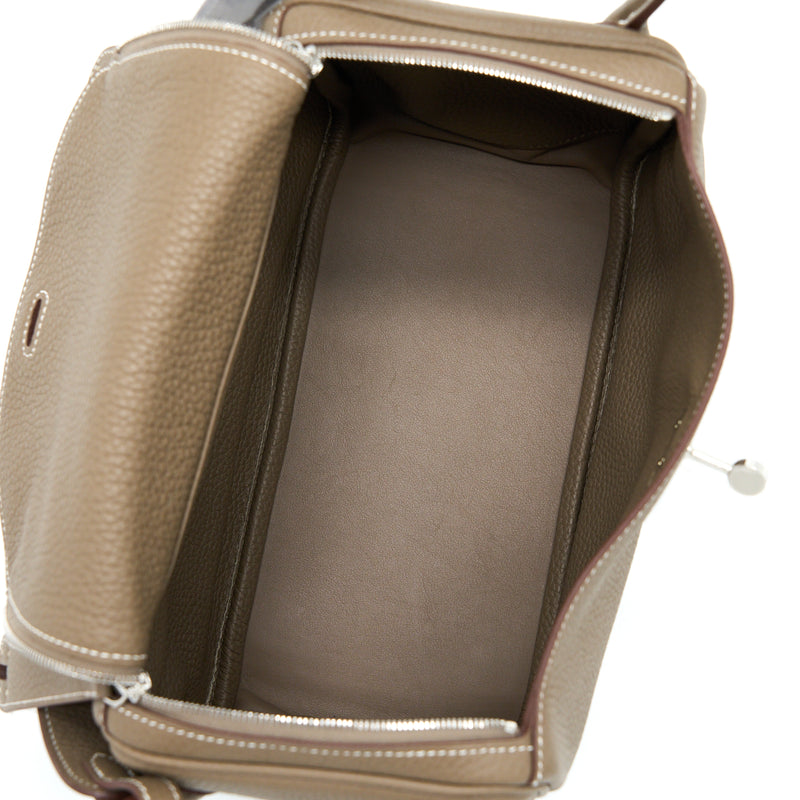 Hermes Lindy 26 Clemence Etoupe SHW Stamp U