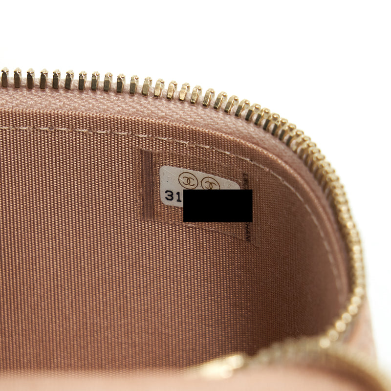 Chanel Top Handle Mini Vanity On Chain Lambskin Beige GHW
