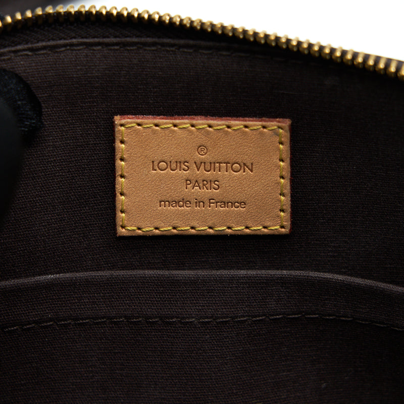 Louis Vuitton Bowling Tote Shoulder Bag Patent leather