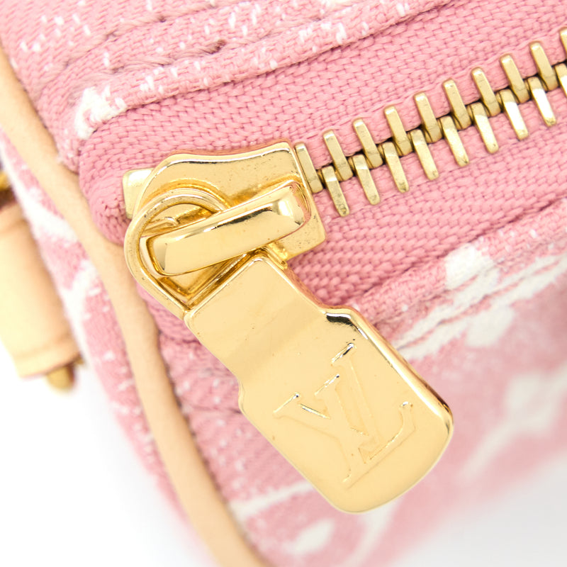 Louis Vuitton Pink Denim Zippy Wallet