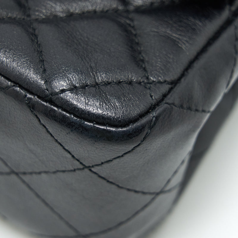 Chanel Mini Rectangular Flap Bag Lambskin Black GHW