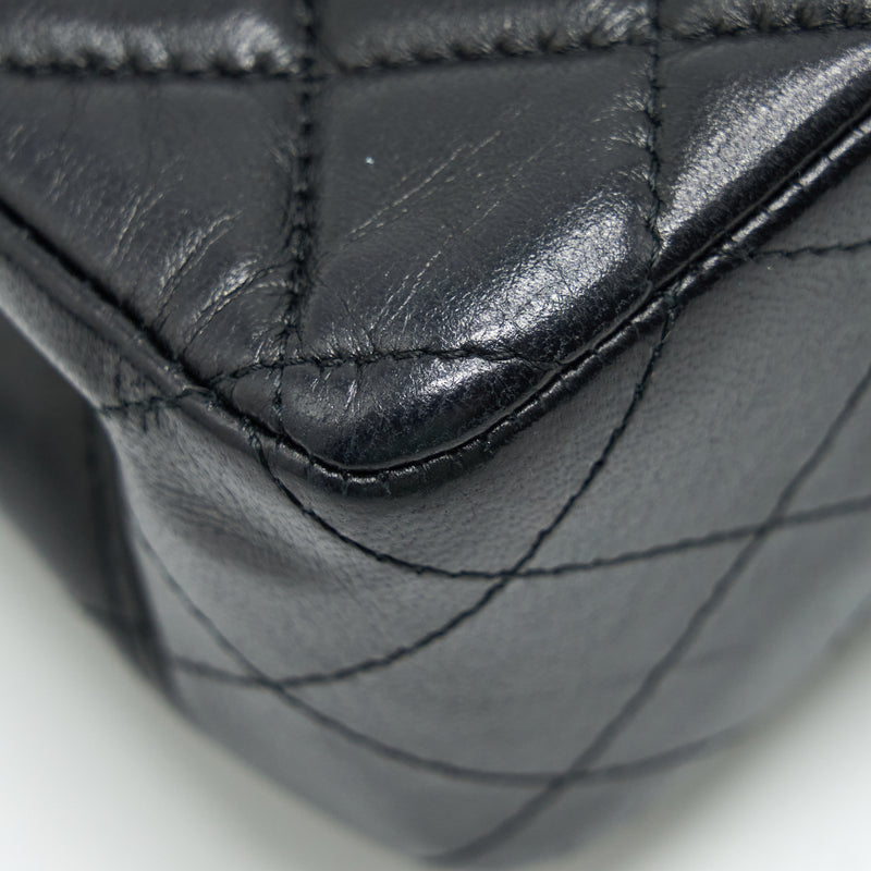 Chanel Mini Rectangular Flap Bag Lambskin Black GHW