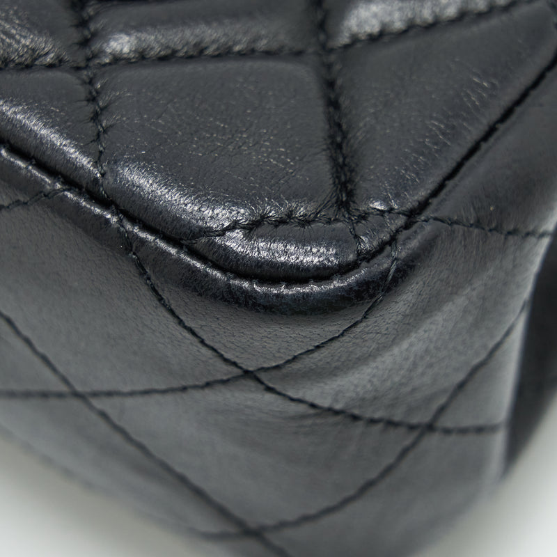Chanel Mini Rectangular Flap Bag Lambskin Black GHW