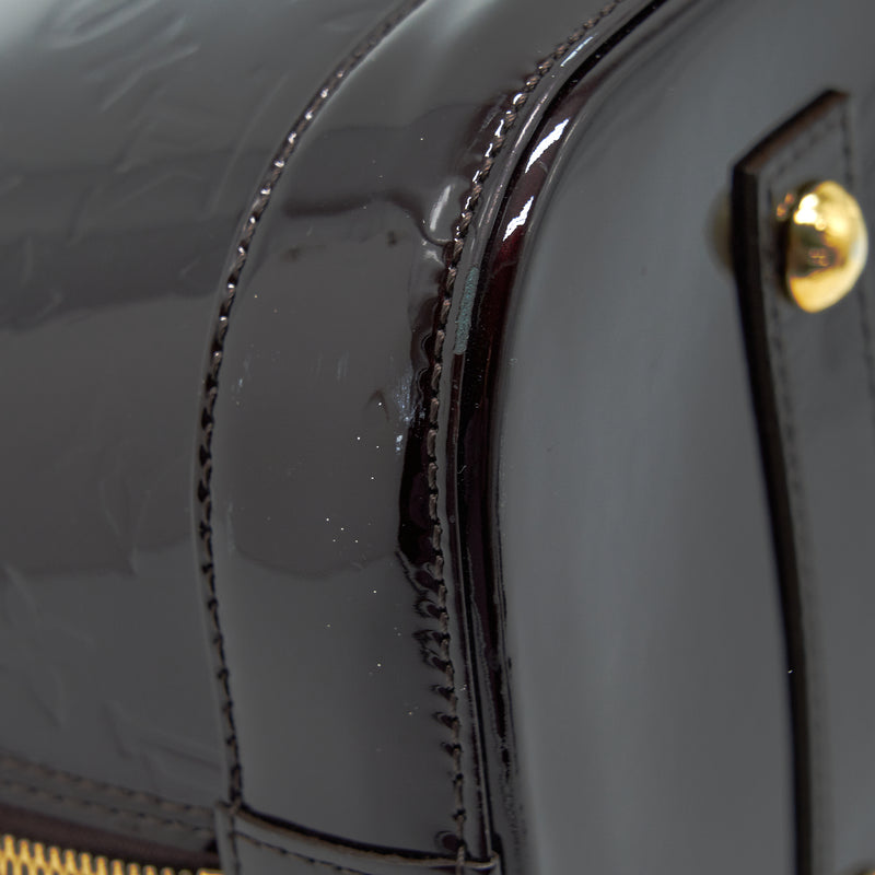 Louis Vuitton Alma GM Patent Leather Amarante Vernis
