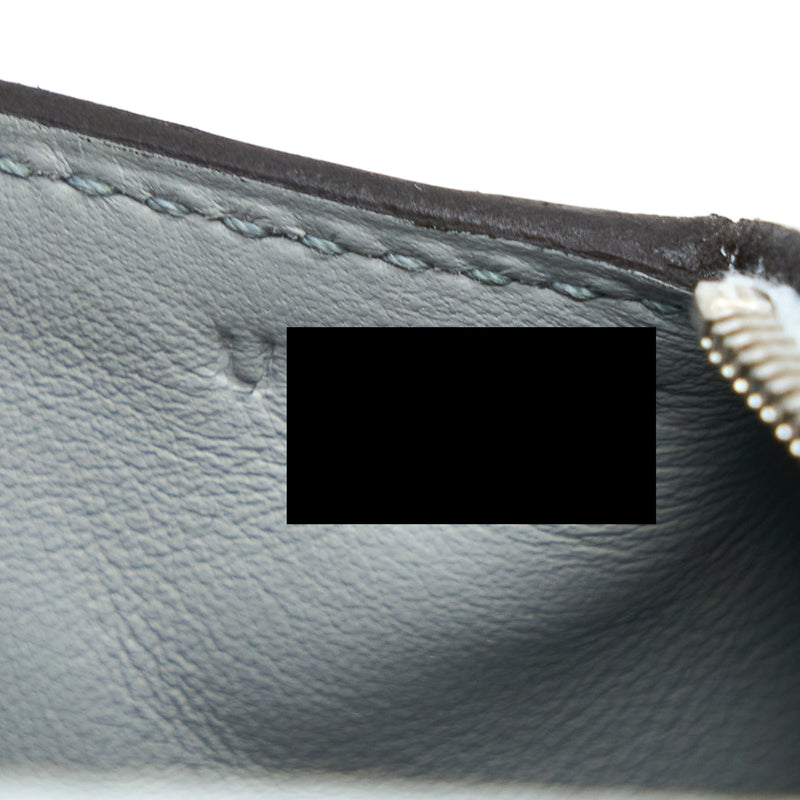 Hermes Mini Lindy Clemence Blue Pale SHW Stamp U