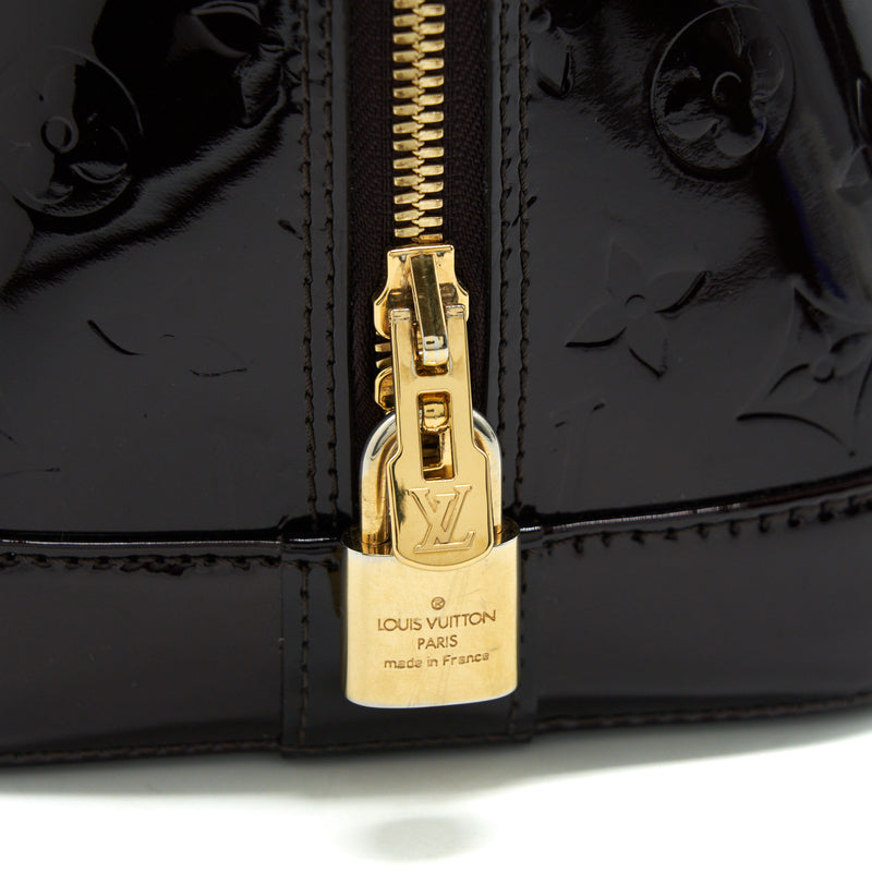 Louis Vuitton Alma GM Patent Leather Amarante Vernis