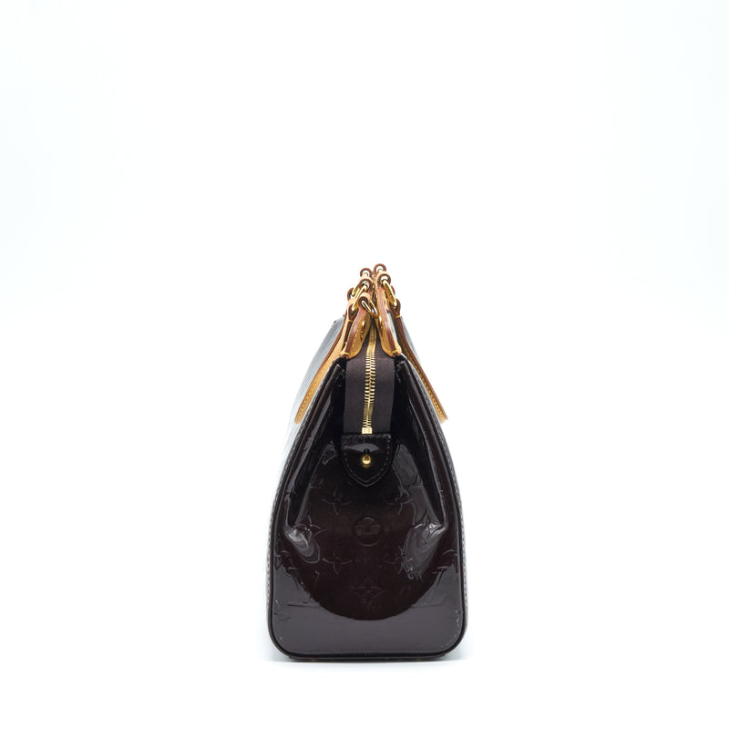 Louis Vuitton Amarante Patent Leather Adjustable Shoulder Bag