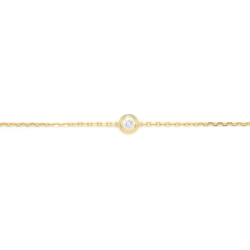 Cartier Size XS D’Amour Bracelet Yellow Gold with Diamond