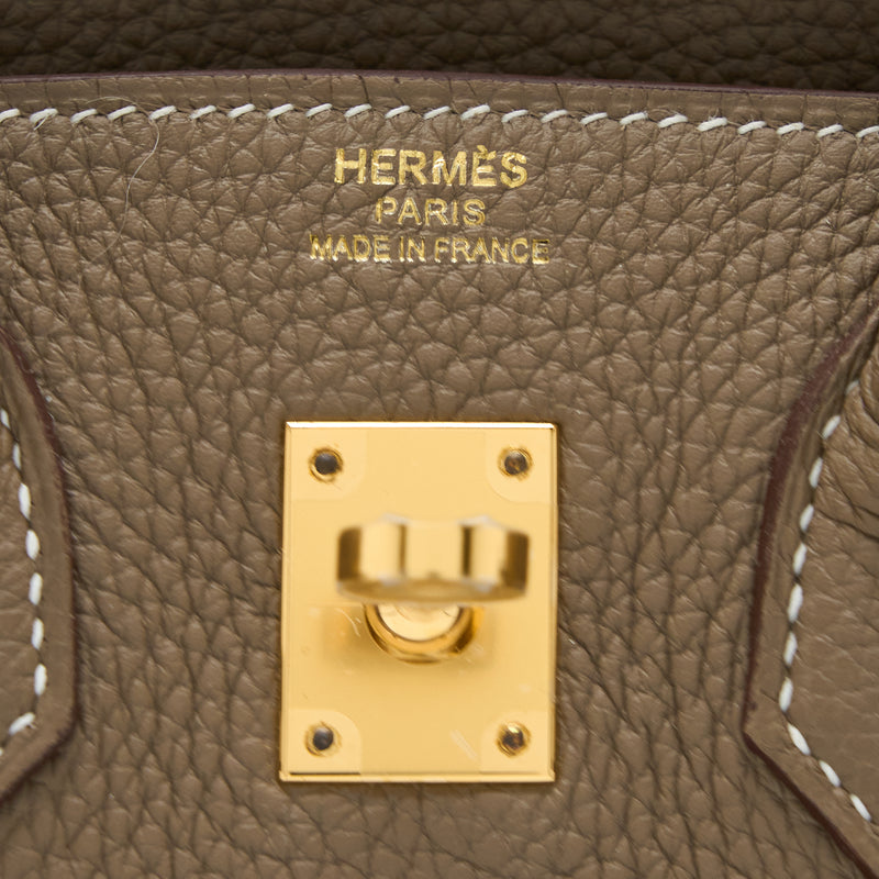Hermes Birkin 25 Togo Etoupe GHW Stamp Z