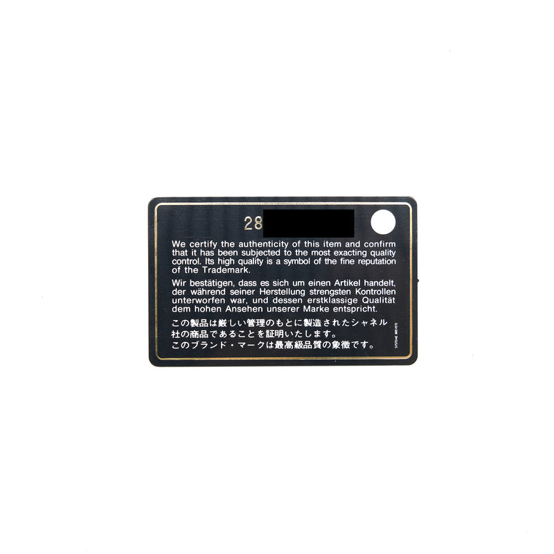 Chanel Boy Card Holder Caviar Black SHW