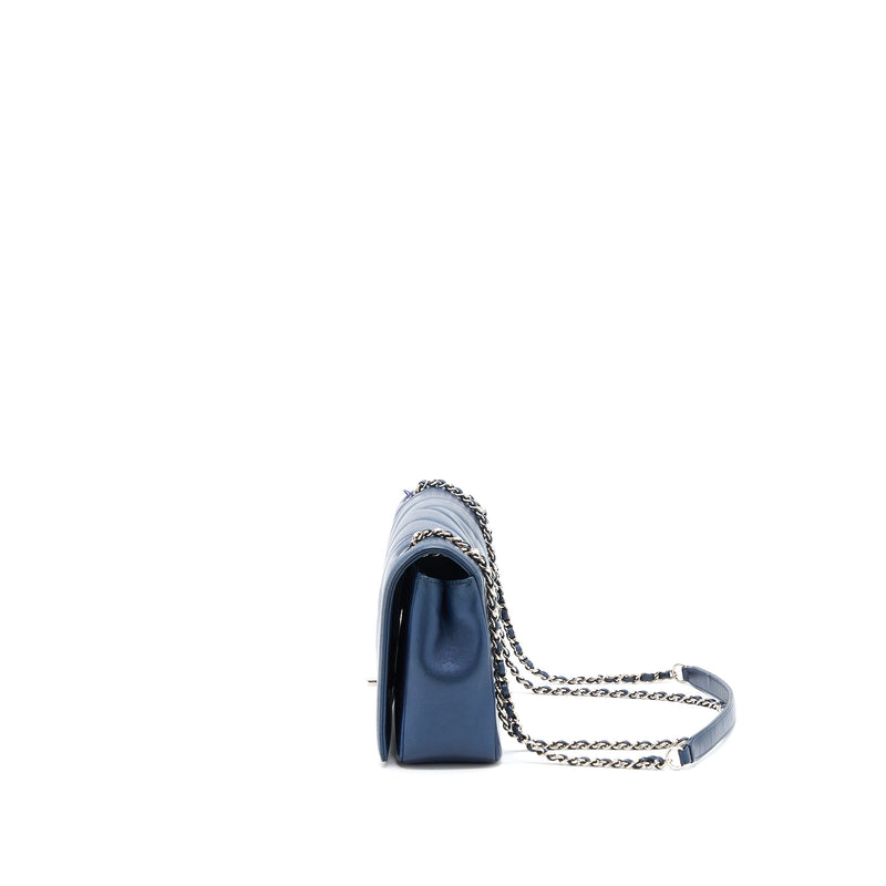 Chanel Mademoiselle Flap Bag Lambskin Navy SHW