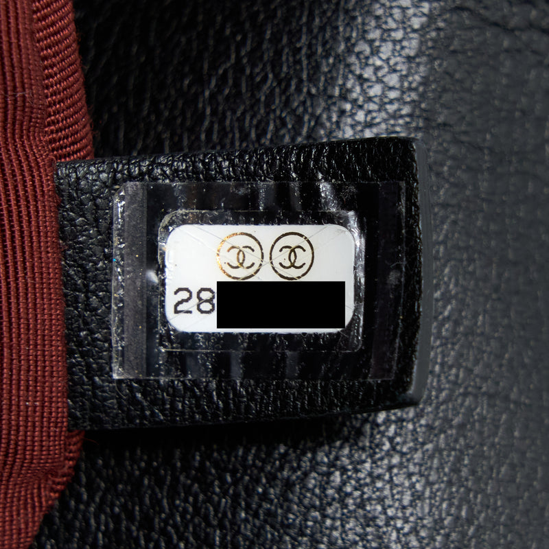 Chanel MAXI 19 Bag Goatskin Black Multicolour Hardware