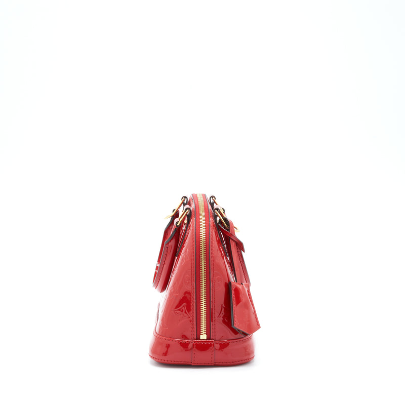Louis Vuitton Alma BB Patent Red with GHW