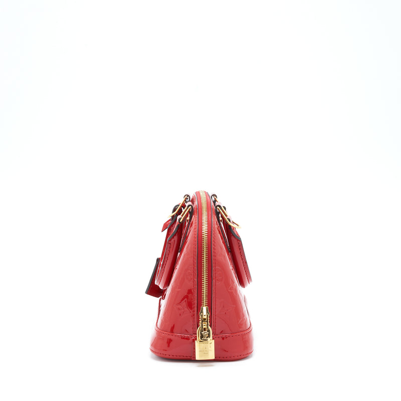 Louis Vuitton Alma BB Patent Red with GHW