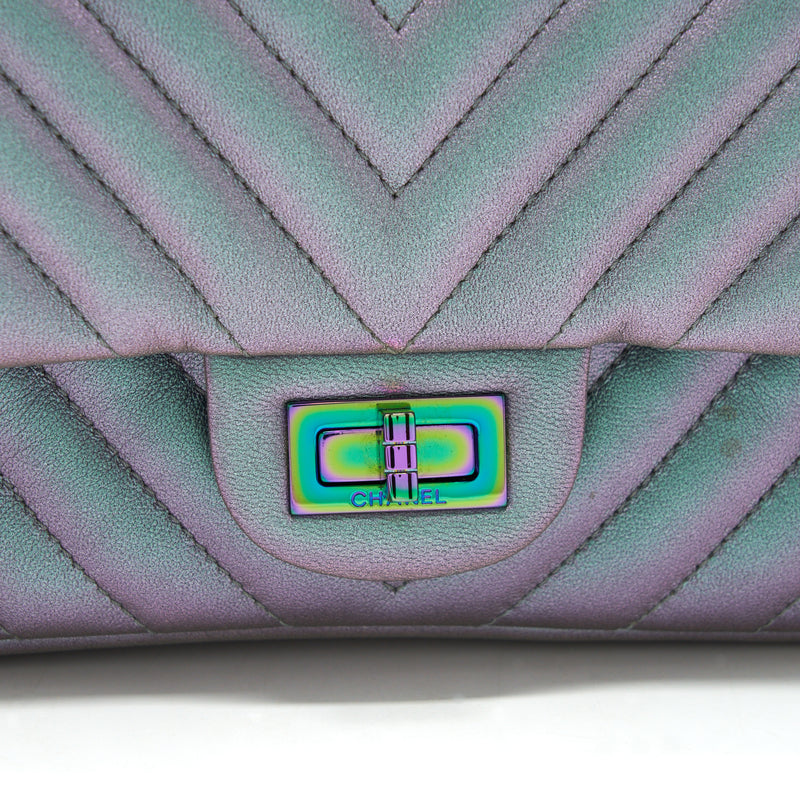 Chanel 2.55 225 Reissue Flap Bag Lambskin Iridescent Hardware