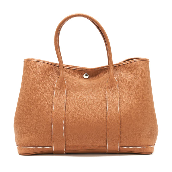 Hermes Garden Party 36 Negonda Gold SHW Stamp X