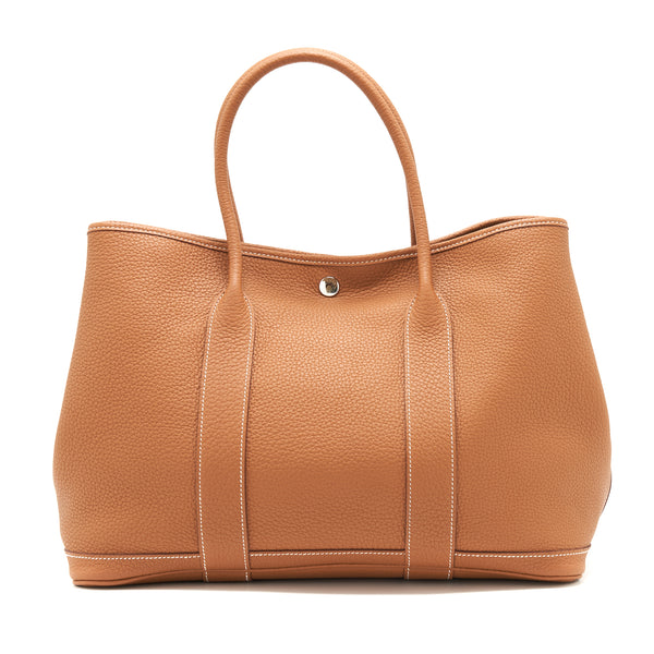 Hermes Garden Party 36 Negonda Gold SHW Stamp X
