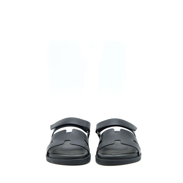 Hermes Size 44 Chypre Sandals Black