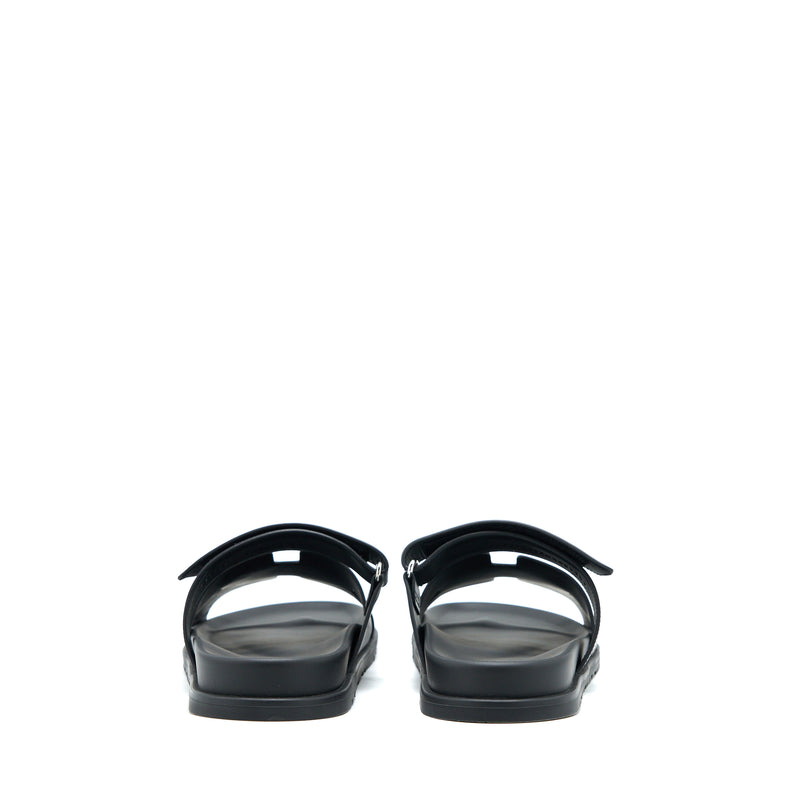 Hermes Size 44 Chypre Sandals Black