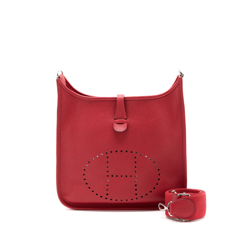 Hermes Evelyn 29 Clemence Red SHW Stamp C