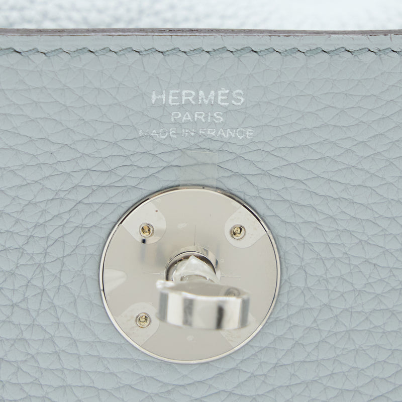 Hermes Lindy 26 Clemence Blue Pale SHW Stamp U