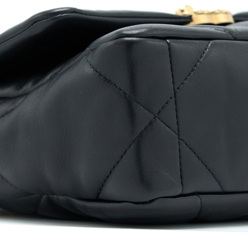 Chanel Small 19 Bag Lambskin Black Multicolour Hardware