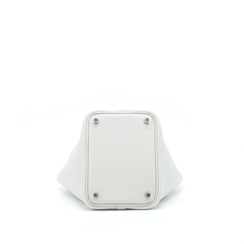 Hermes Picotin 18 Lock Bag Clemence Gris Perle SHW Stamp U