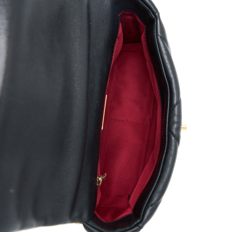 Chanel Small 19 Bag Lambskin Black Multicolour Hardware