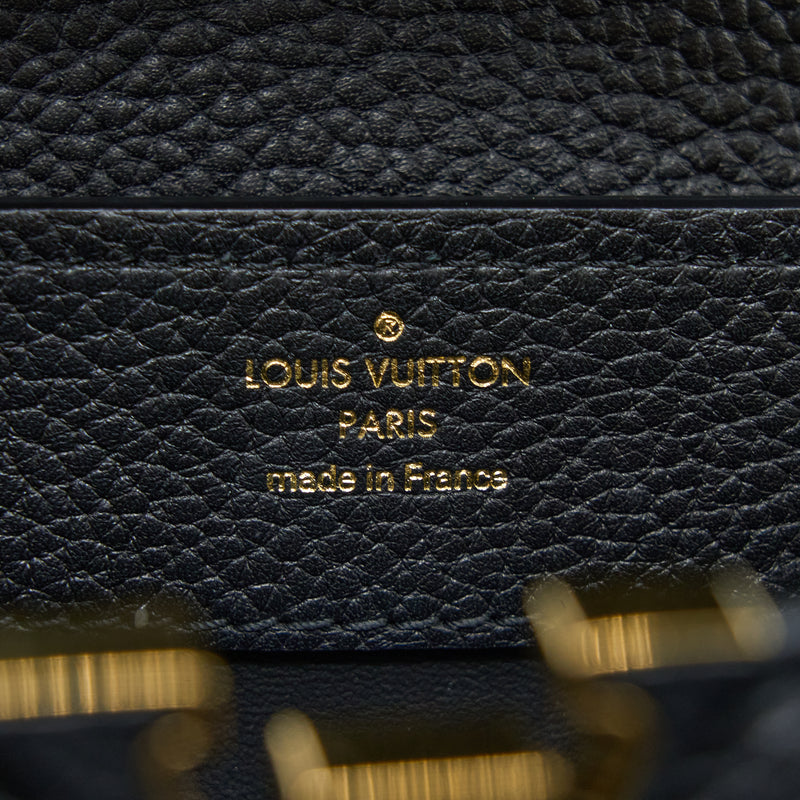 Used Louis Vuitton Capucines Mini Black Taurillon Handbag