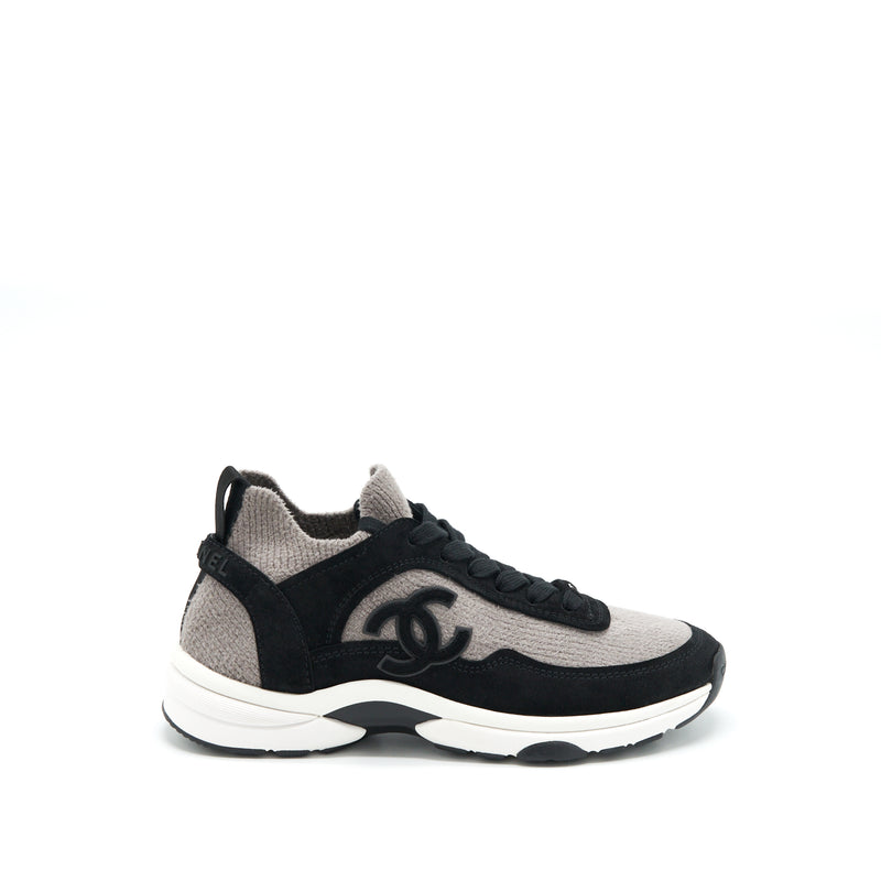 Chanel Size 37 Women’s Sneakers Grey/ Black