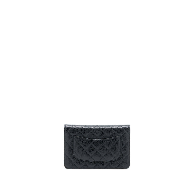 Chanel Classic Wallet on Chain Caviar Black SHW
