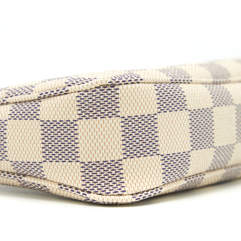 Louis Vuitton Pochette Accessories Damier Azur Canvas GHW