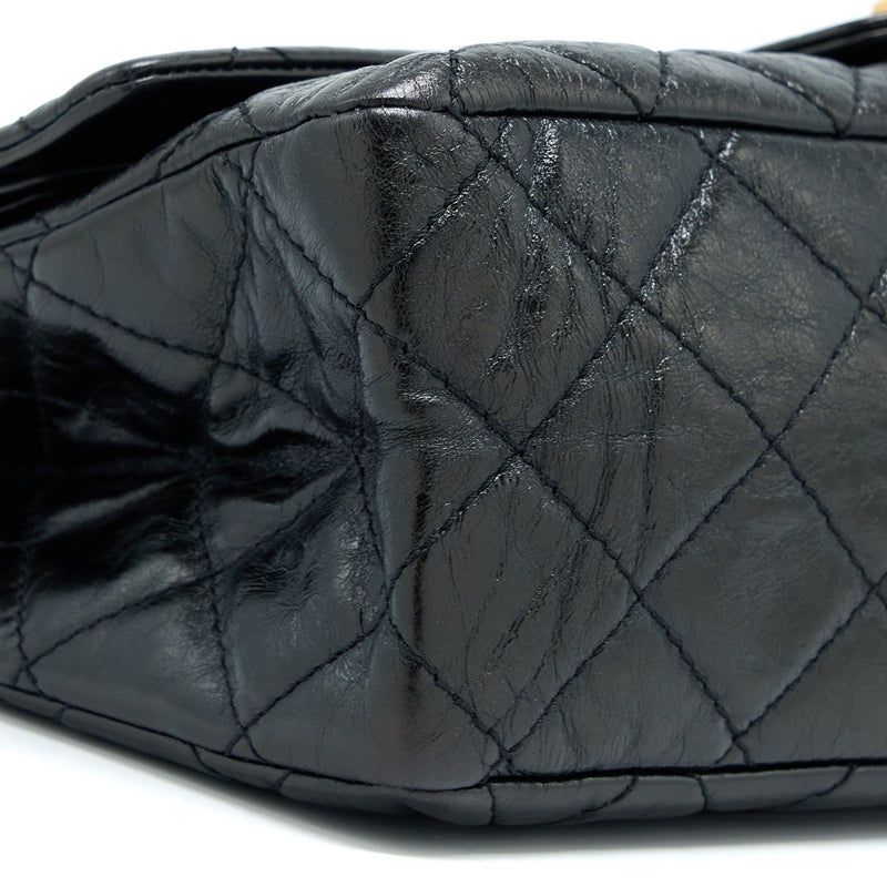 Chanel 2.55 Reissue 227 Shiny Aged Calfskin Black GHW