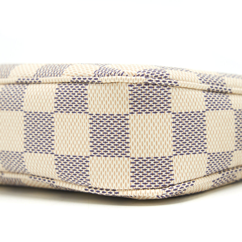 Louis Vuitton Pochette Accessories Damier Azur Canvas GHW