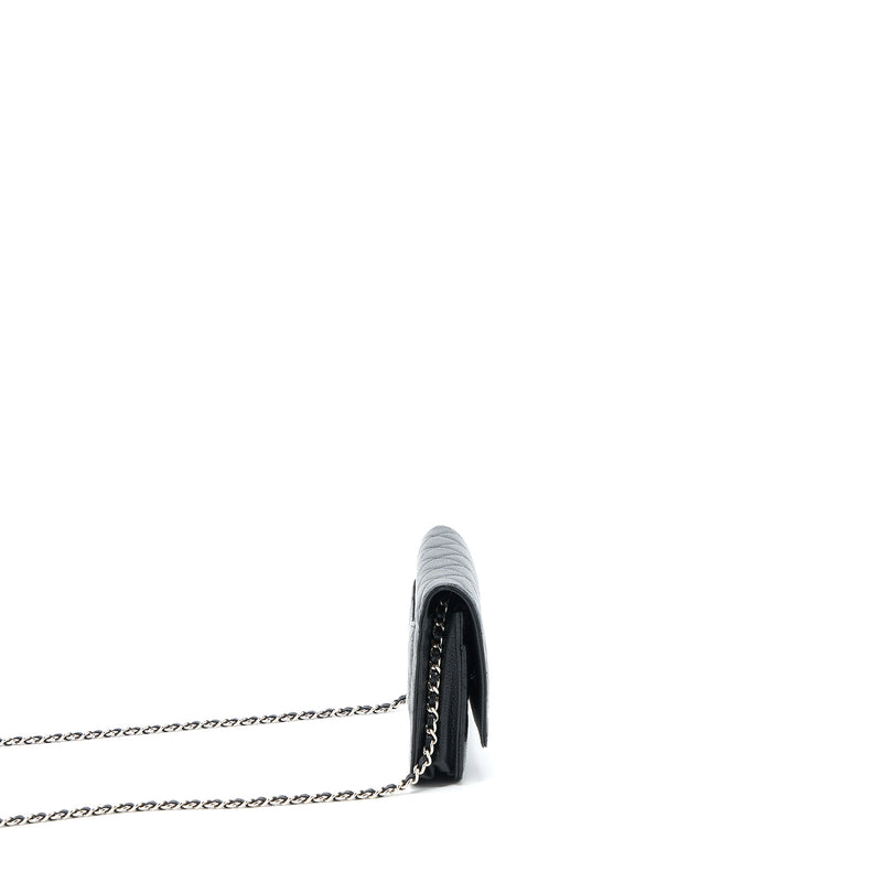 Chanel Classic Wallet on Chain Caviar Black SHW