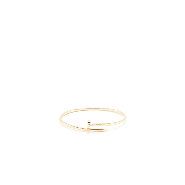Cartier Size 16 Juste Un Clou Bracelet Small Model Rose Gold