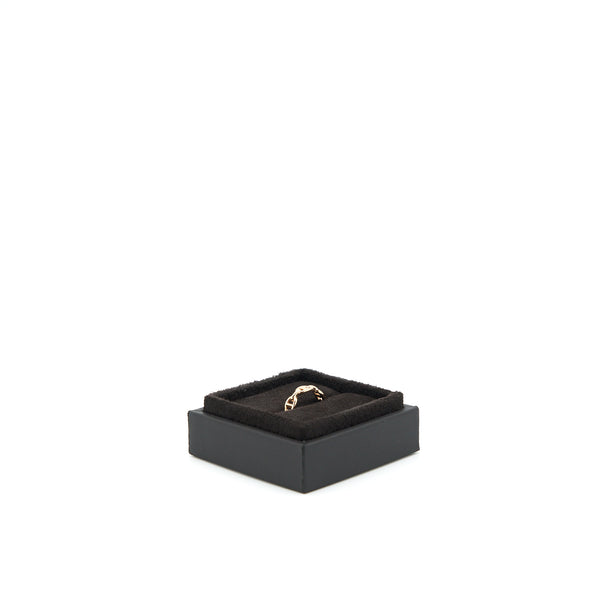 Hermes Size 55 Chaine D’ancre Enchainee Ring, Small Model Rose Gold