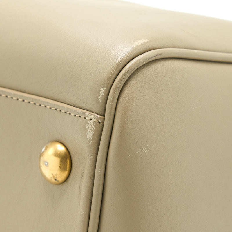 Saint Laurent Duffle Bag Calfskin Light Grey GHW