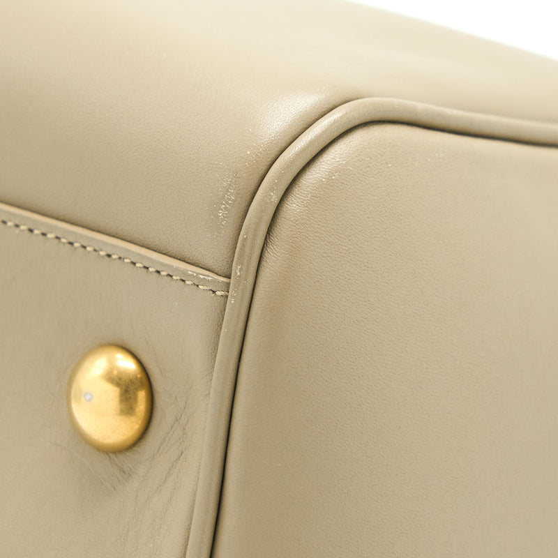 Saint Laurent Duffle Bag Calfskin Light Grey GHW
