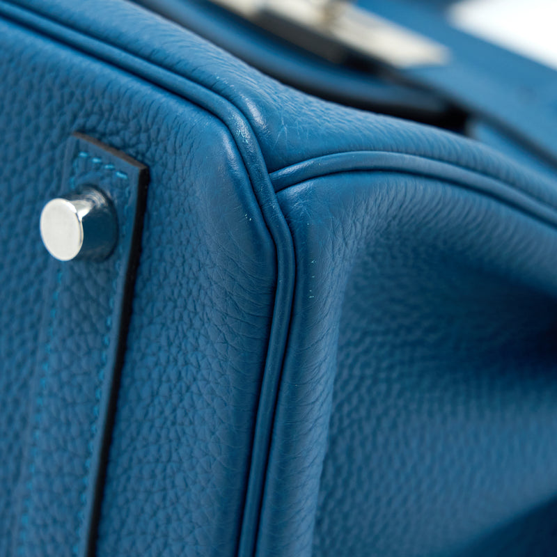 Hermes Birkin 30 Togo S7 Bleu De Galice SHW Stamp T