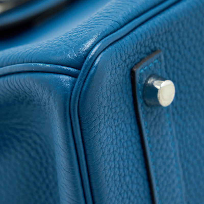 Hermes Birkin 30 Togo S7 Bleu De Galice SHW Stamp T