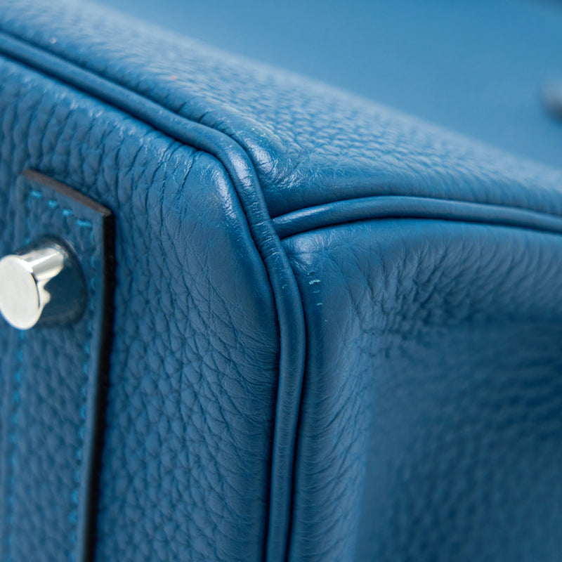 Hermes Birkin 30 Togo S7 Bleu De Galice SHW Stamp T
