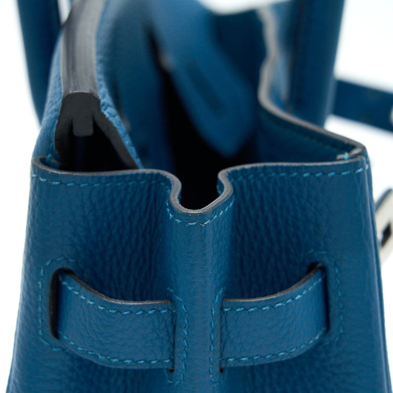 Hermes Birkin 30 Togo S7 Bleu De Galice SHW Stamp T