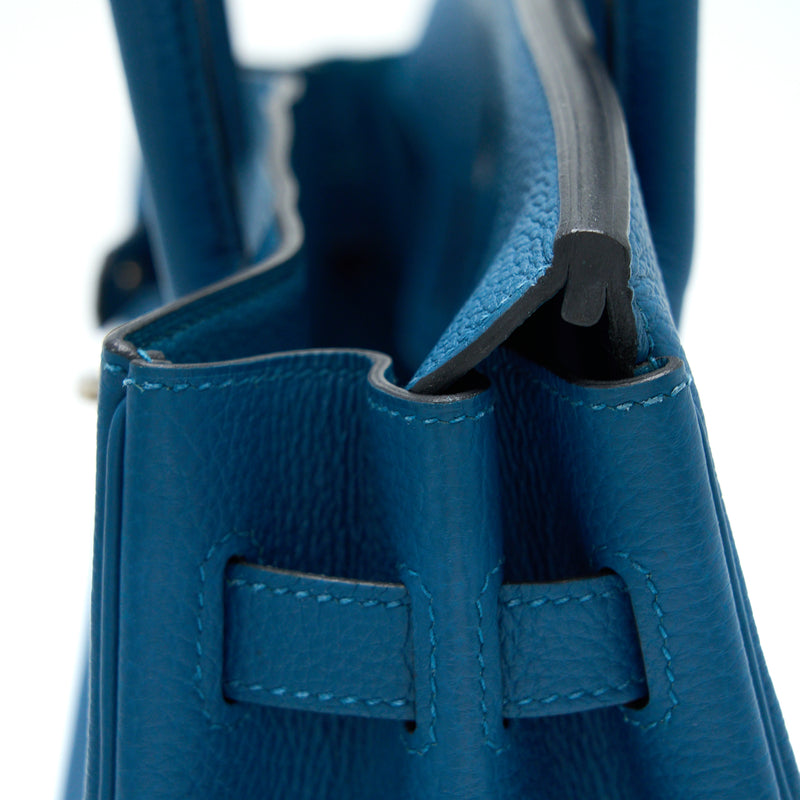 Hermes Birkin 30 Togo S7 Bleu De Galice SHW Stamp T