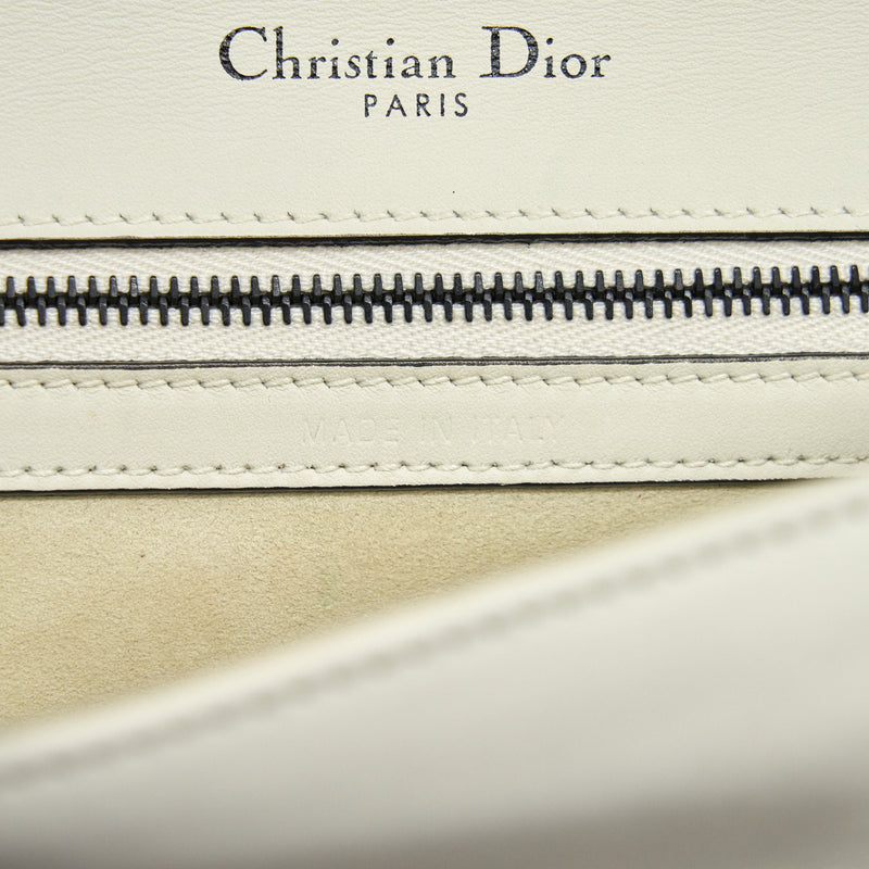 Dior Small Diorama Studded White With Black Hardware