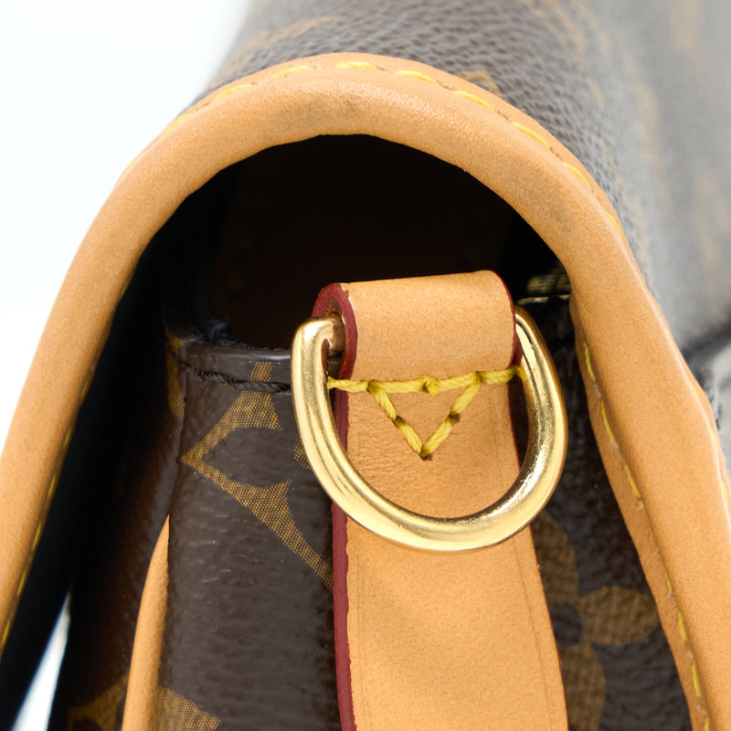 LOUIS VUITTON LV GHW Diane Satchel Shoulder Handbag Monogram Brown