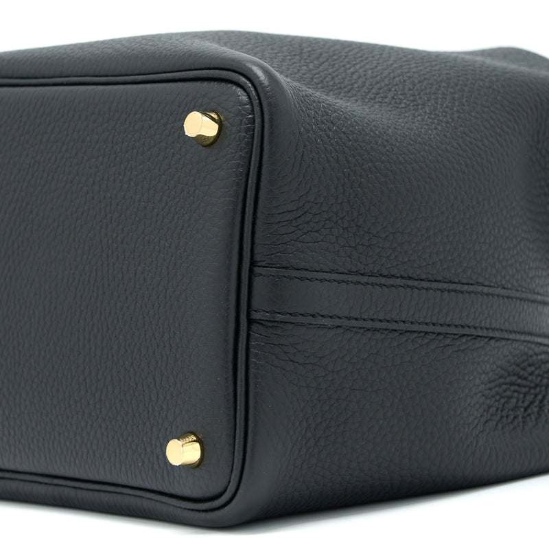 Hermes Picotin 18 Lock Bag Clemence Black GHW Stamp U