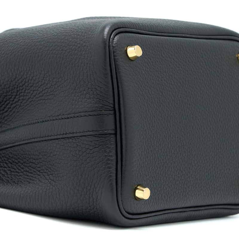 Hermes Picotin 18 Lock Bag Clemence Black GHW Stamp U
