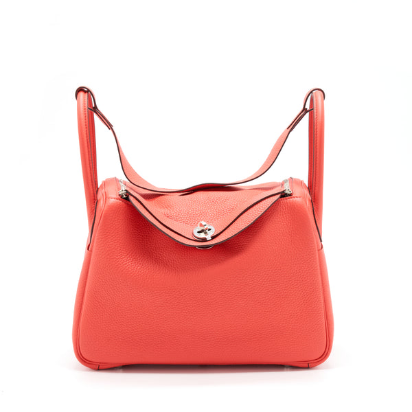 Hermes Lindy 30 Clemence Rose Jaipur SHW Stamp A
