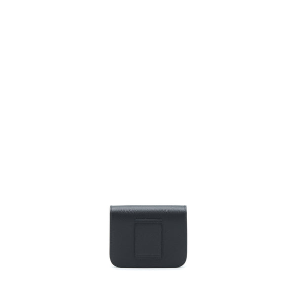 Hermes Constance Slim Epsom Black SHW Stamp U